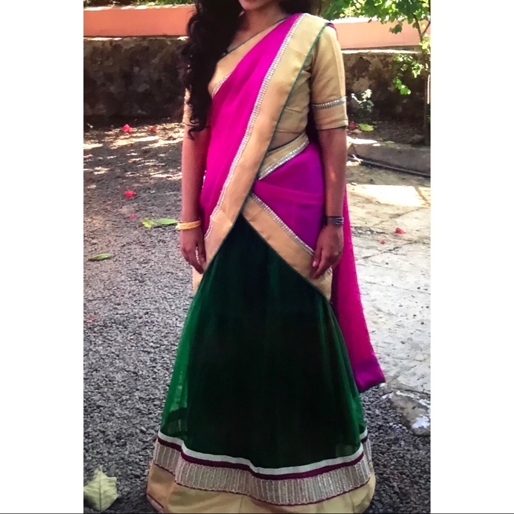 Beautiful lehenga set with silk dupatta!!